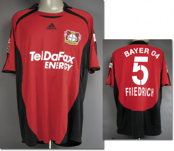 match worn football shirt Bayer Leverkusen 2007