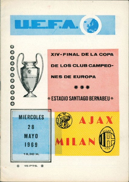 Offizielles Programm Endspiel Europapokal 1969, Programm EP1969