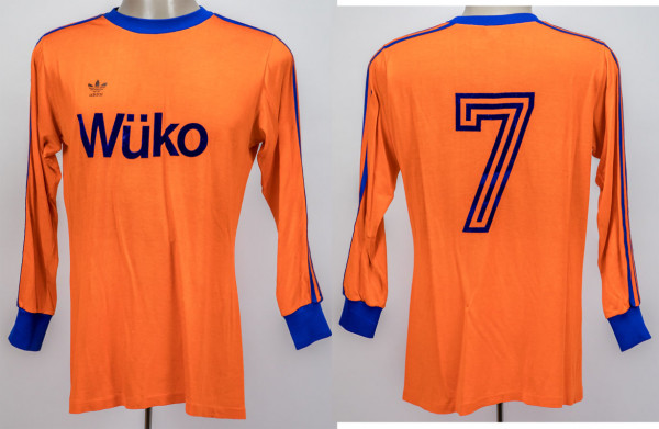 Match worn football shirt Würzburger kickers 1977