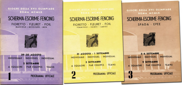 3 Programme Olympische Spiele Rom 1960. Giochi del, Programm OSS1960