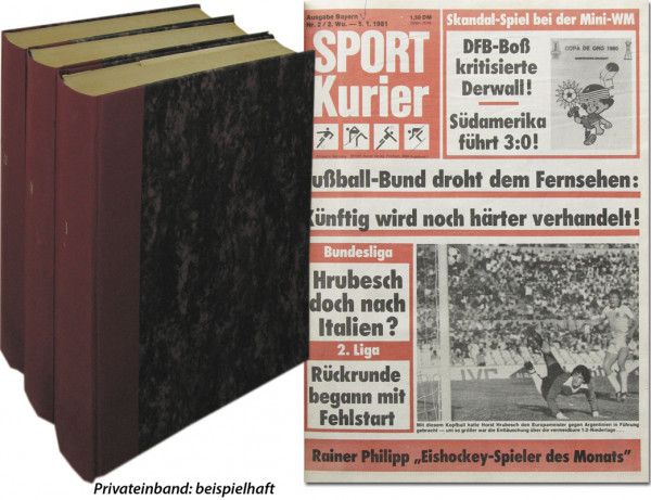 Sport Kurier 1981 B Bayerische .Ausgabe: Jg.: Nr.2-105/1 komplett