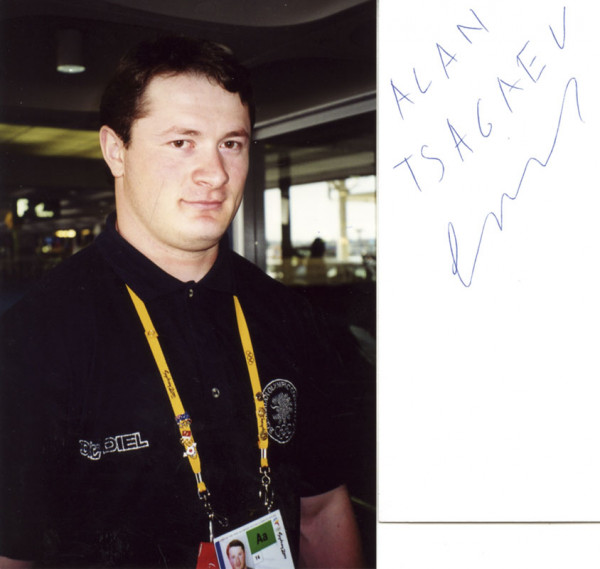 Zagaew (Tsagaev), Alan: Autograph Olympic Games 2000 Weightlifting Bulgar