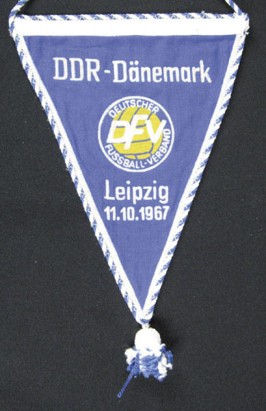 Football Match Pennant GDR v Danmark 1967