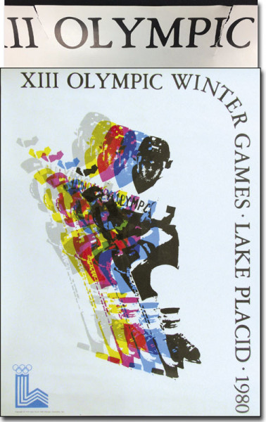 XIII Olympic Wintergames - Eishockey, Plakat OWS1980