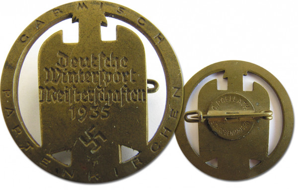 Teilnehmerabzeichen „Deutsche Wintersport-Meisters, Teilnehmerabzeichen 1935