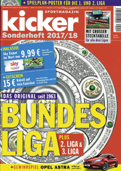 Sondernummer 2017 : Kicker Sonderheft 17/18 BL