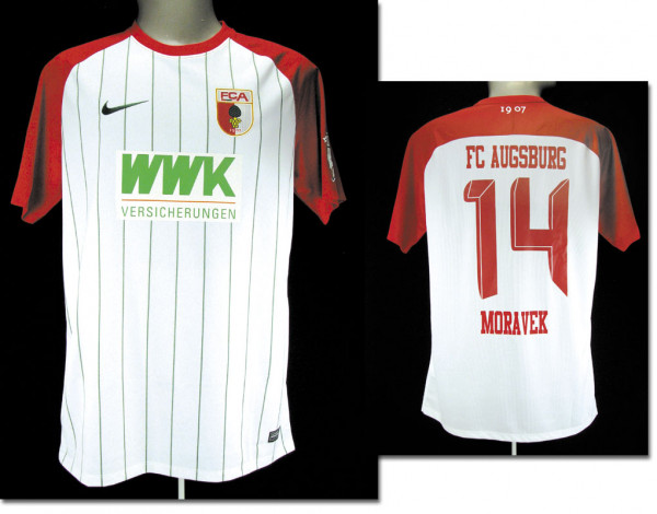 match worn football shirt FC Augsburg 2017/18