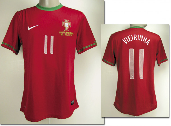 match worn football shirt Portugal 2013