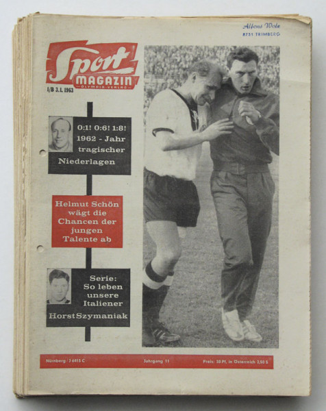 Sport Magazin 1963B : Nr.1-52 unkomplett
