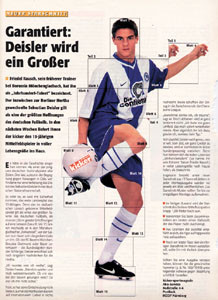 Sebastian Deisler. Lifesize poster from Kicker