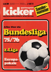 Sondernummer 1975 : Kicker Sonderheft 75/76 BL