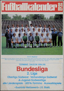 Mannheim-Waldhof 07 1984/85 Wandkalender