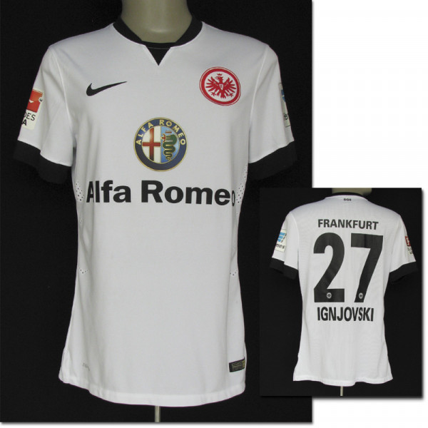 match worn football shirt Eintr. Frankfurt 2014