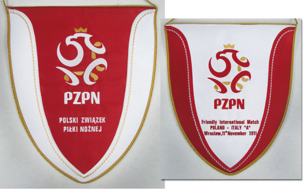 PZPN - Friendly Match Poland - Italy 2011, Polen - Spielwimpel 2011