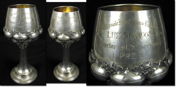 Int. Jubiläums-Ruder-Regatta Luzern 1908, Rudern Silberkelch 1908 Luzern