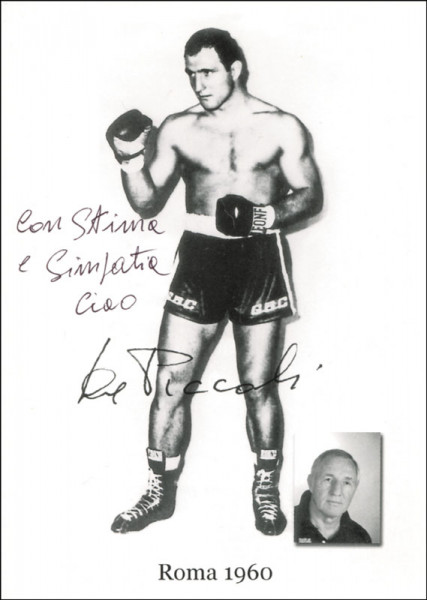 De Piccoli, Francesco: Autograph Olympic games Boxing 1960 Italy