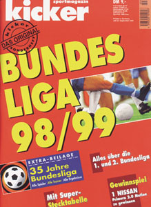 Sondernummer 1998 : Kicker Sonderheft 98/99 BL