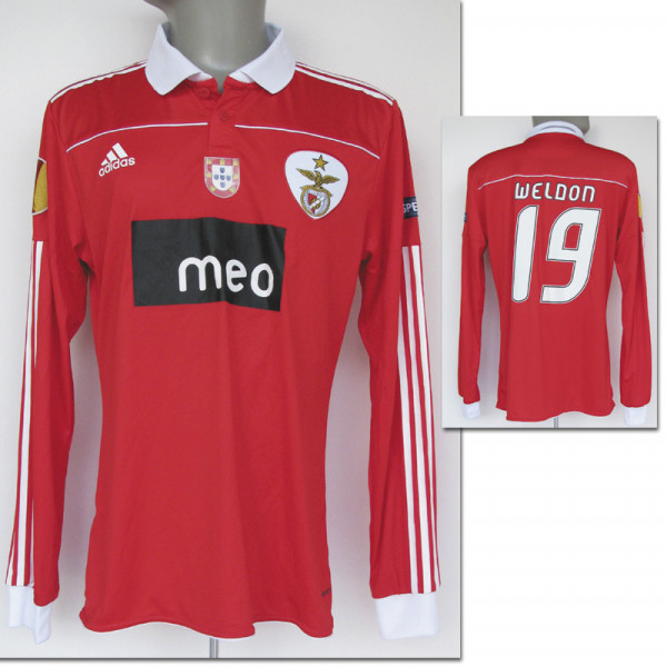 match worn football shirt Benfica Lissabon 2010