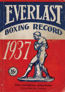 Everlast Boxing Record 1937.