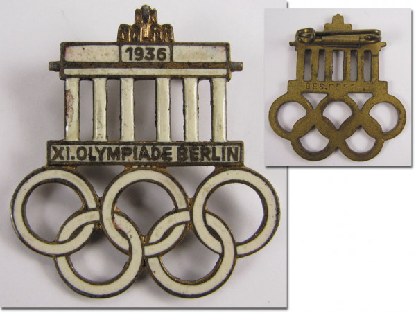 Original Visitor Badge XI. Olympics Berlin 1936