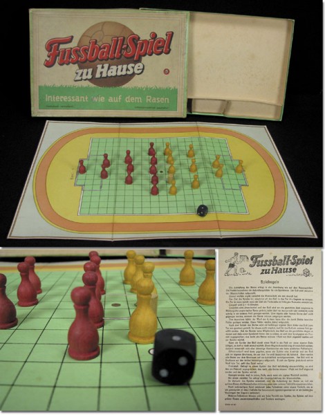 Fußballspiel "Fußball-Spiel zu Hause", DDR, 1950, Fußballspiel 1950