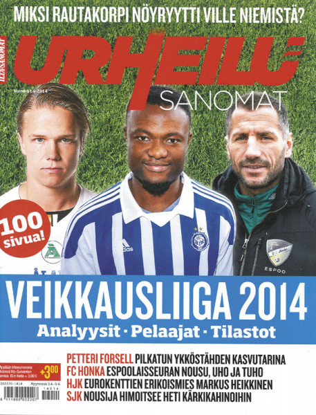 Veikausliiga 2014 - Finnisches Fußballsonderheft 2014.
