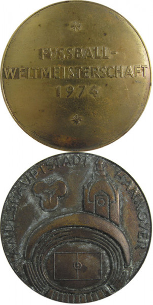 Hannover Fußball-WM 1974, Teilnehmermedaille 1974