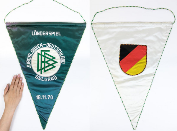 Football match Pennant 1970 Germany v Jugoslawia
