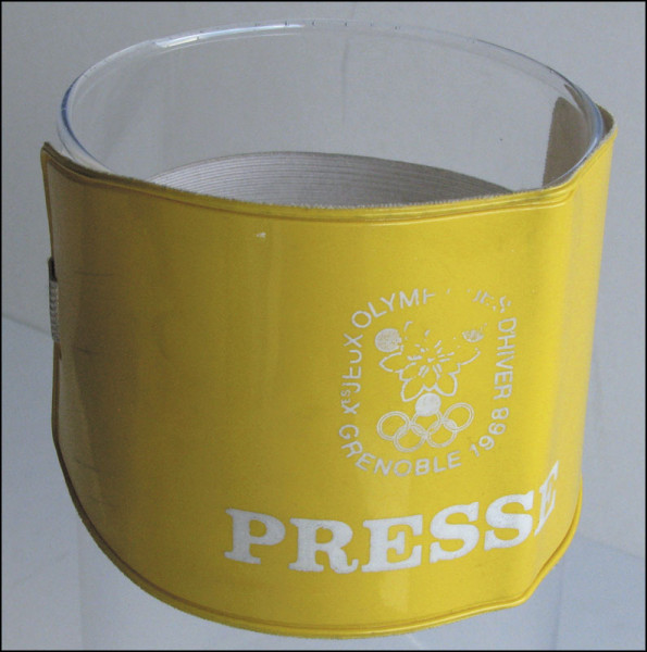 Presse, Olympische Winterspiele 1968 Grenoble, Armbinde OSW 1968