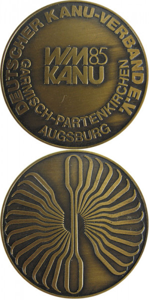 Canoue Worldchampionships 1985 Participatio medal