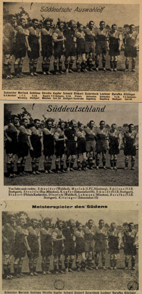 German Football Postcard 1948