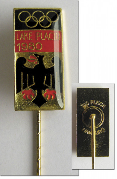 German Olympic Team Pin Lake Placid 1980