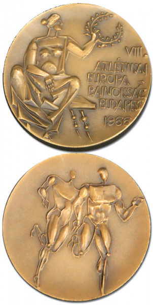 Teilnehmermedaille 9. Leichtatheltik EM 1966, Teilnehmermedaille 1966