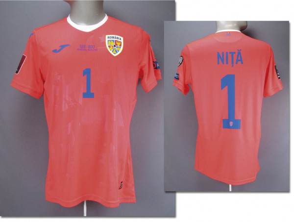 World Cup 2022 match worn football shirt Romania