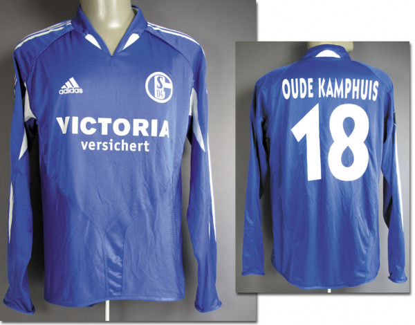 match worn football shirt Schalke 04 2004/05