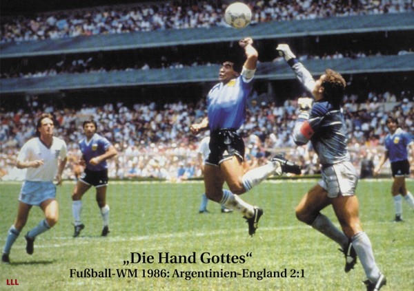 "Ten hand of god" WM 1986