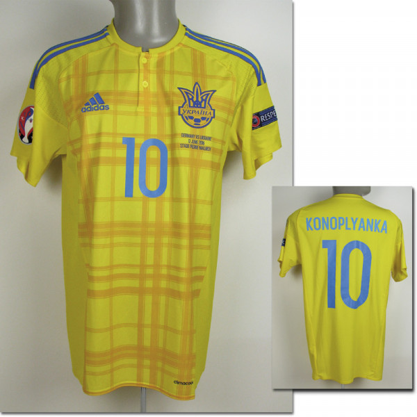 UEFA EURO 2016 match worn football shirt Ukraine
