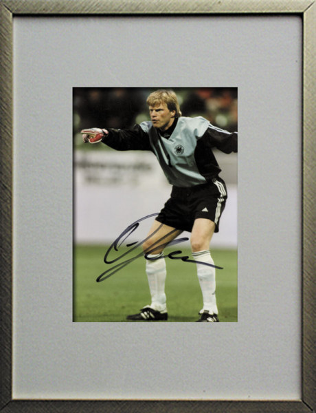 Kahn, Oliver: Original Autograph im Rahmen