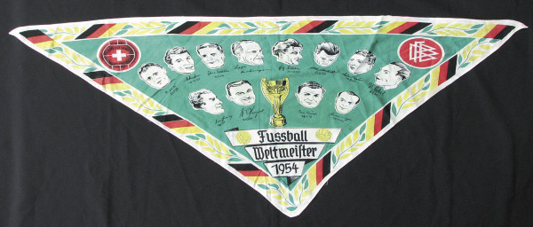 World Cup 1954. Silk scarf with german Team