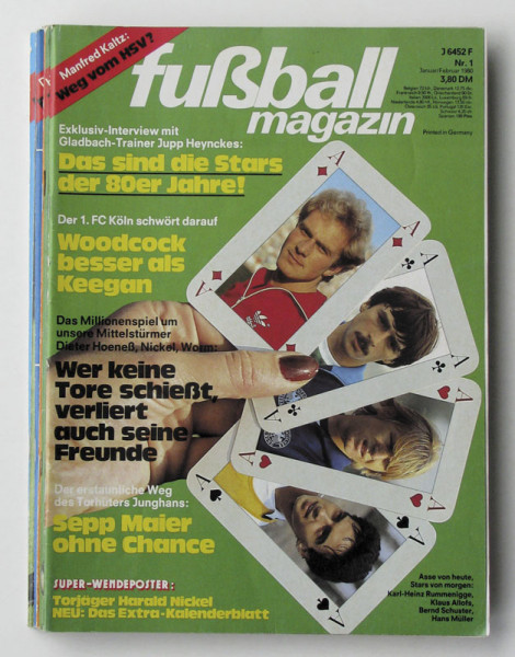 Fußball Magazin 1980 : 5.Jg.: Nr.1-6 komplett