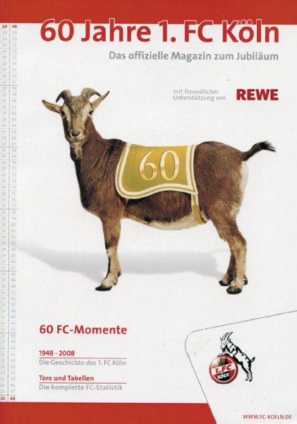 60 Jahre 1.FC Köln - Das offizielle Magazin zum Jubiläum