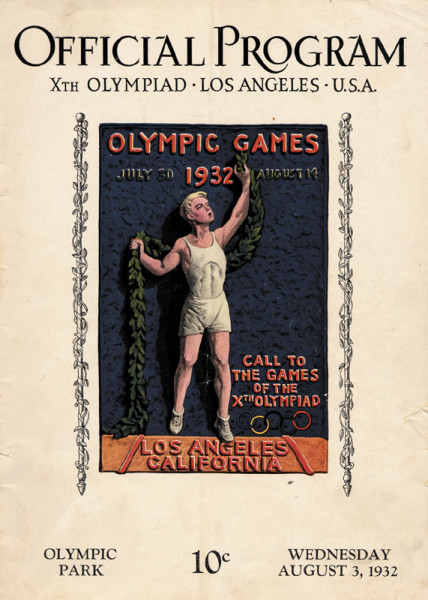 Olympic Games Los Angeles 1932. Daily Programm