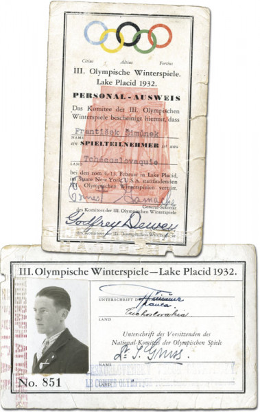 Olympic Games Lake Placid 1932 ID - Card