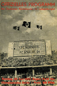 Retro reprint: Programme 1. Fc Nuernberg vsSchalke 04, 1937