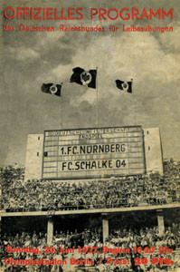 1.FC Nürnberg - Schalke 04. Deutsche Meisterschaft Endspiel Sonntag 20. Juni 1937. (REPRINT)