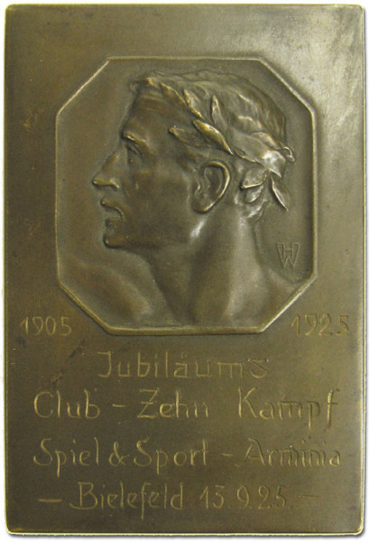 1905-1925 Jubiläums Club Arminia Bielefeld, Bielefeld,Arminia-Plakette