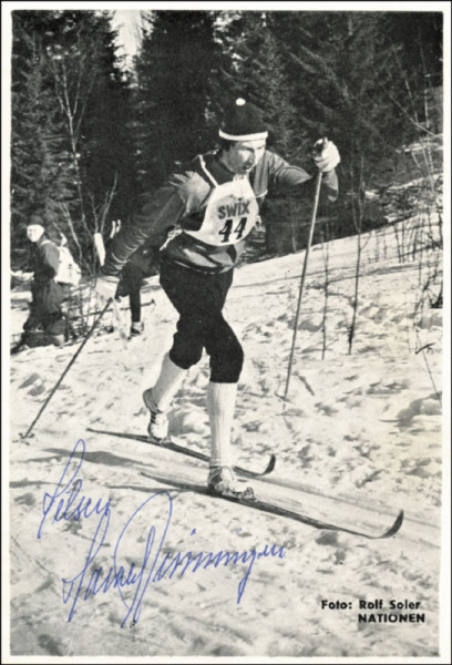 Grönningen, Harald: Olympic Games 1968 Autograph Crosscountry Norway