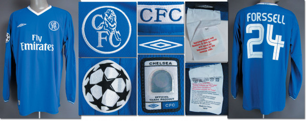 match worn football shirt FC Chelsea 2004/2005