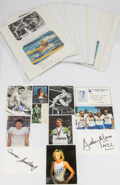 Schwimmen 1988 65x: Olympic Games 1988 Autograph Swimming 65x