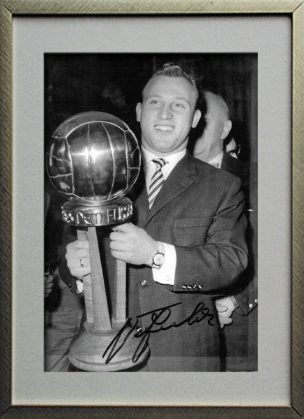 Seeler, Uwe: Original Autograph im Rahmen